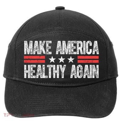 Make America Healthy Again Pro Trump Vintage Election 7-Panel Snapback Hat