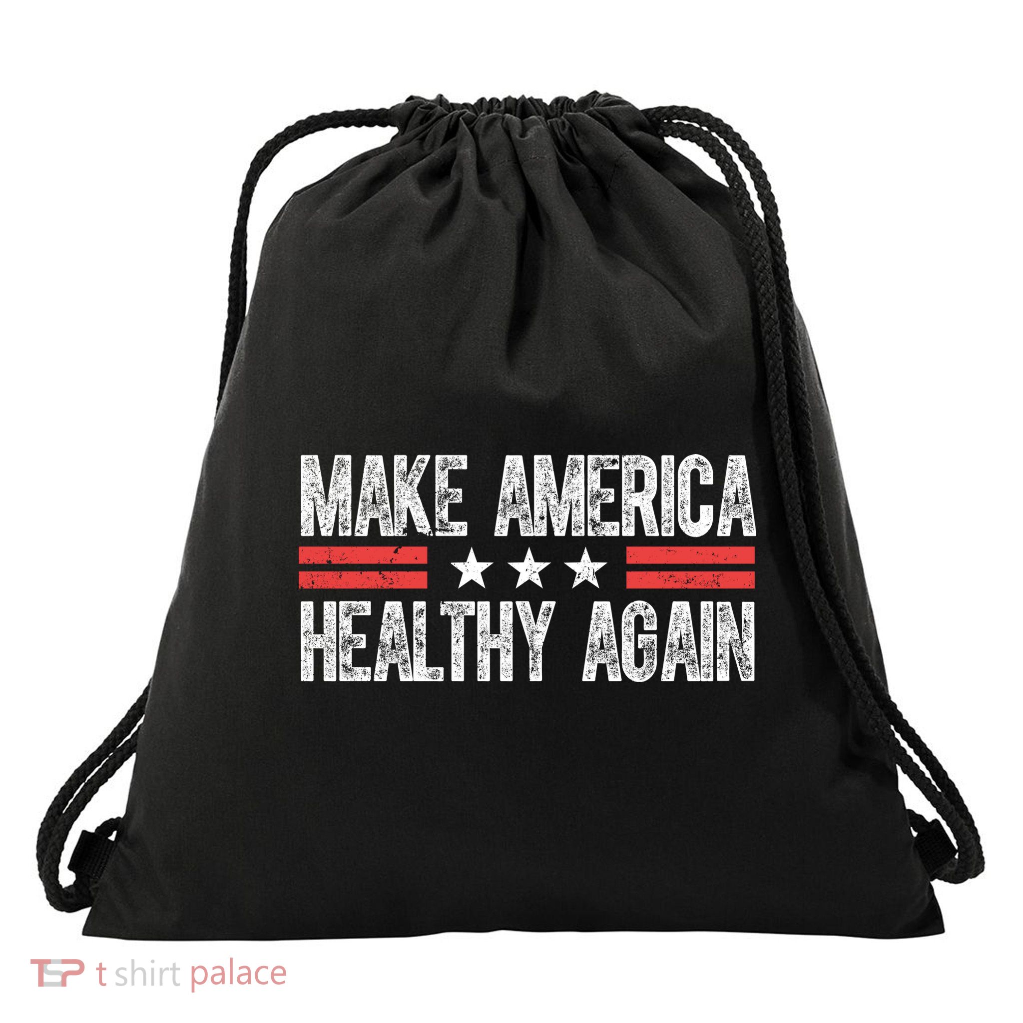 Make America Healthy Again Pro Trump Vintage Election Drawstring Bag
