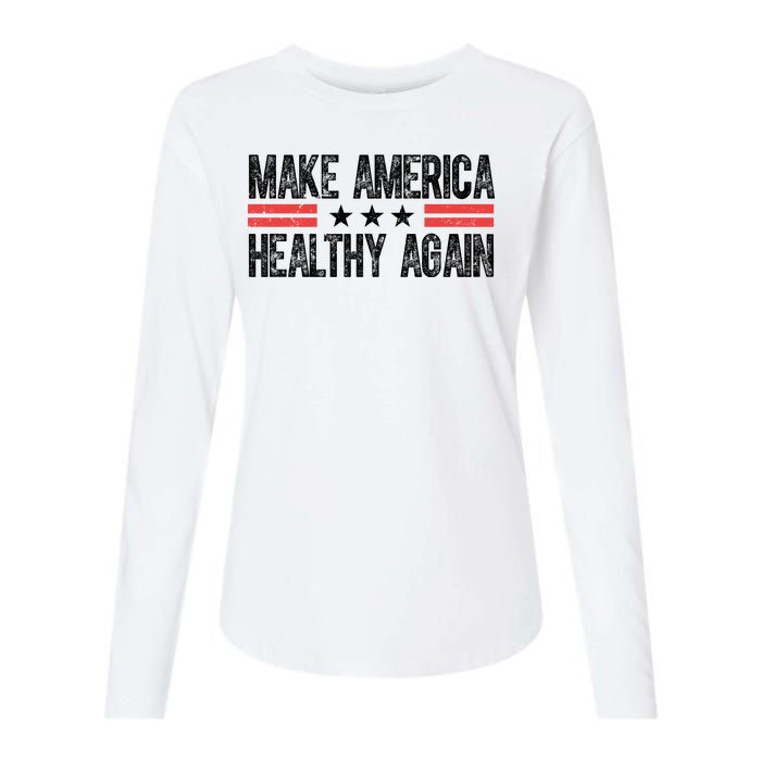 Make America Healthy Again Pro Trump Vintage Election Womens Cotton Relaxed Long Sleeve T-Shirt