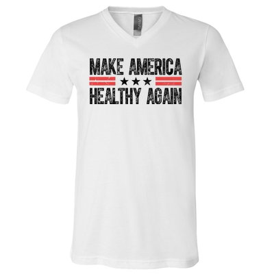 Make America Healthy Again Pro Trump Vintage Election V-Neck T-Shirt