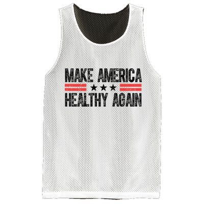 Make America Healthy Again Pro Trump Vintage Election Mesh Reversible Basketball Jersey Tank