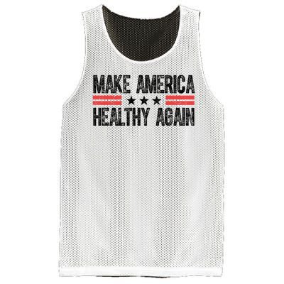 Make America Healthy Again Pro Trump Vintage Election Mesh Reversible Basketball Jersey Tank