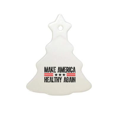 Make America Healthy Again Pro Trump Vintage Election Ceramic Tree Ornament