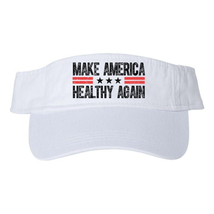 Make America Healthy Again Pro Trump Vintage Election Valucap Bio-Washed Visor