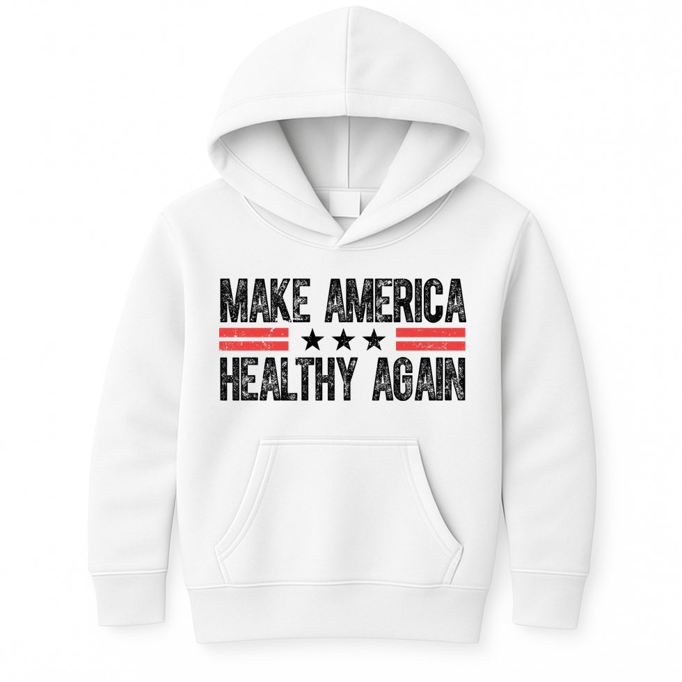 Make America Healthy Again Pro Trump Vintage Election Kids Hoodie
