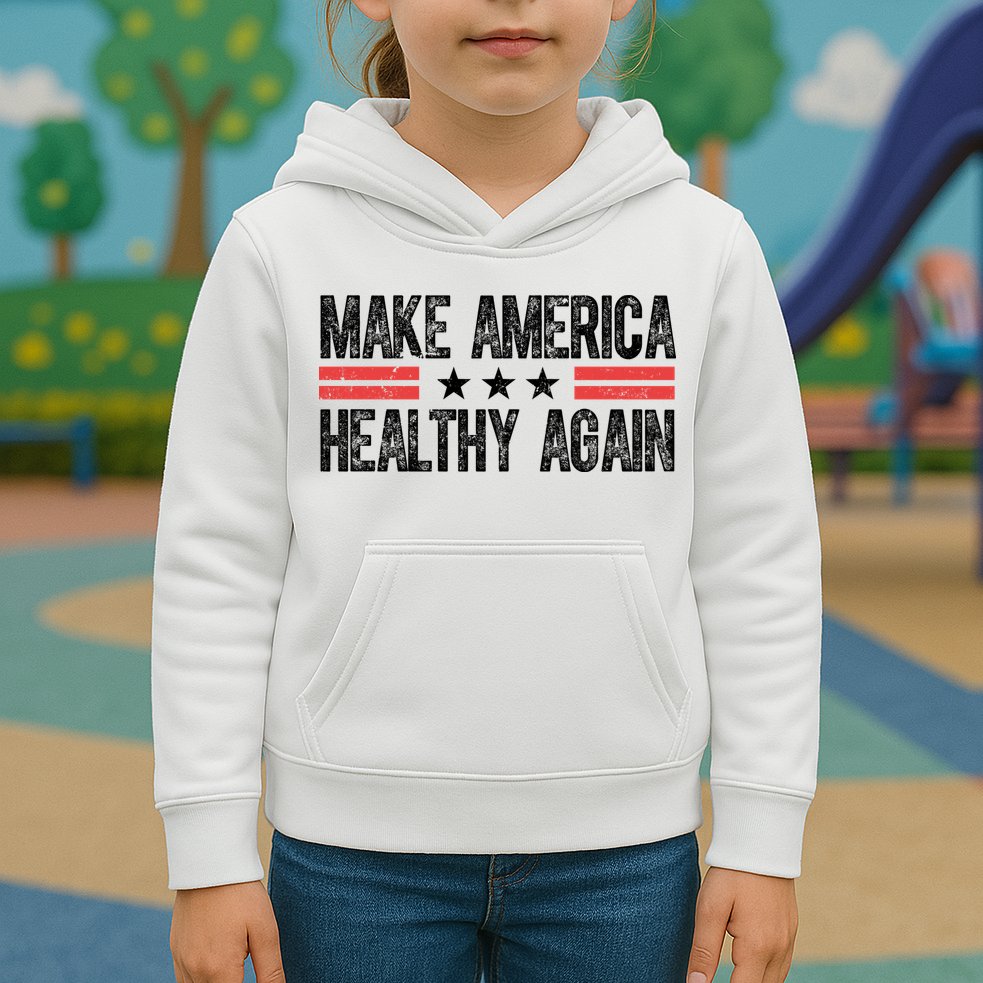 Make America Healthy Again Pro Trump Vintage Election Kids Hoodie