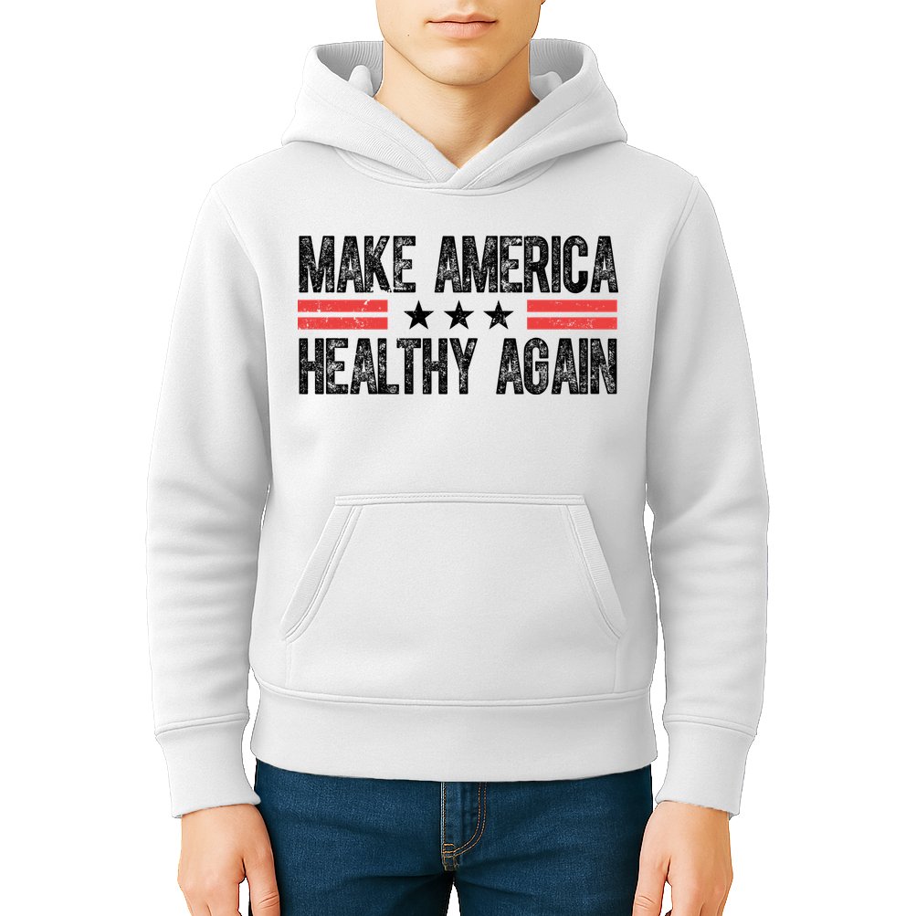 Make America Healthy Again Pro Trump Vintage Election Kids Hoodie