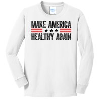 Make America Healthy Again Pro Trump Vintage Election Kids Long Sleeve Shirt