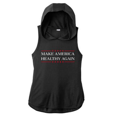 Make America Healthy Again Ladies PosiCharge Tri-Blend Wicking Draft Hoodie Tank