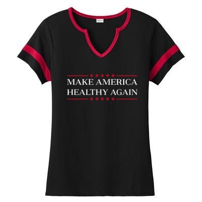 Make America Healthy Again Ladies Halftime Notch Neck Tee