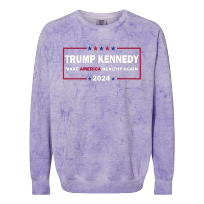 Make America Healthy Again 2024 Colorblast Crewneck Sweatshirt