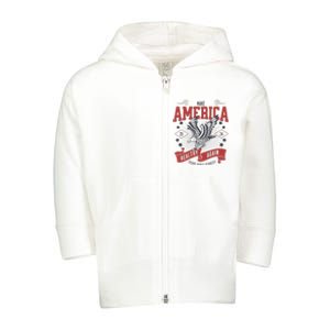 Make America Healthy Again Maga Toddler Zip Fleece Hoodie