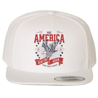 Make America Healthy Again Maga Wool Snapback Cap