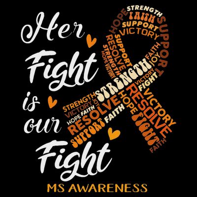 Ms Awareness Her Fight Is Our Fight T-Shirt