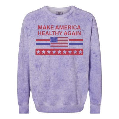 Make America Healthy Again Colorblast Crewneck Sweatshirt