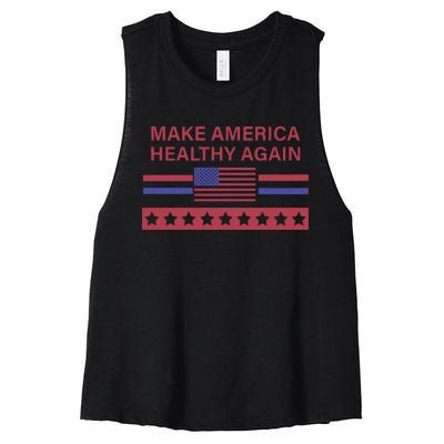 Make America Healthy Again Women's Racerback Cropped Tank