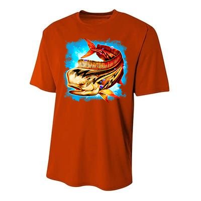 Mahi Hot Rod Fish Performance Sprint T-Shirt