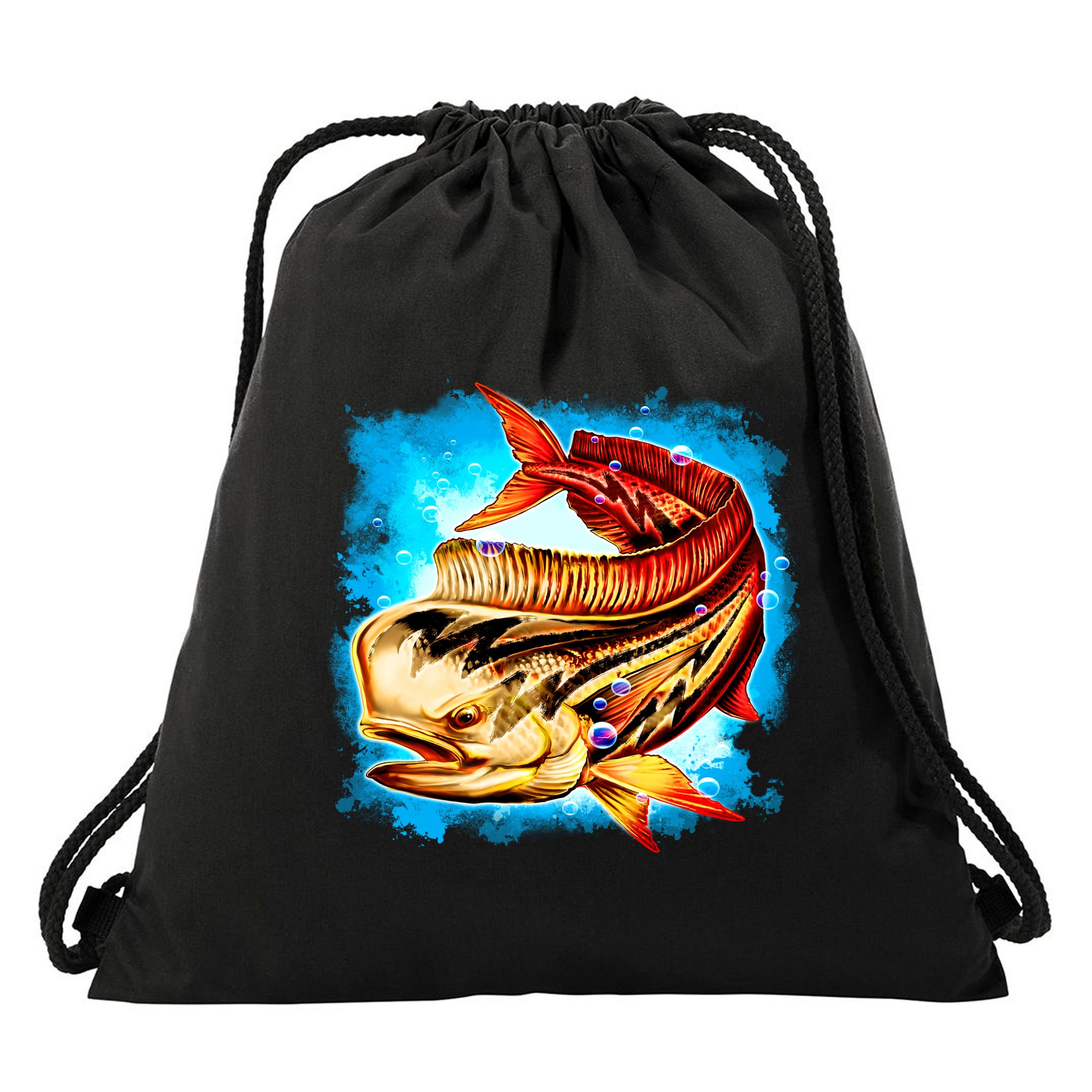 Mahi Hot Rod Fish Drawstring Bag