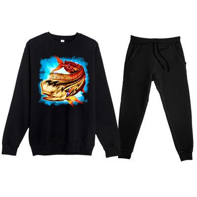 Mahi Hot Rod Fish Premium Crewneck Sweatsuit Set