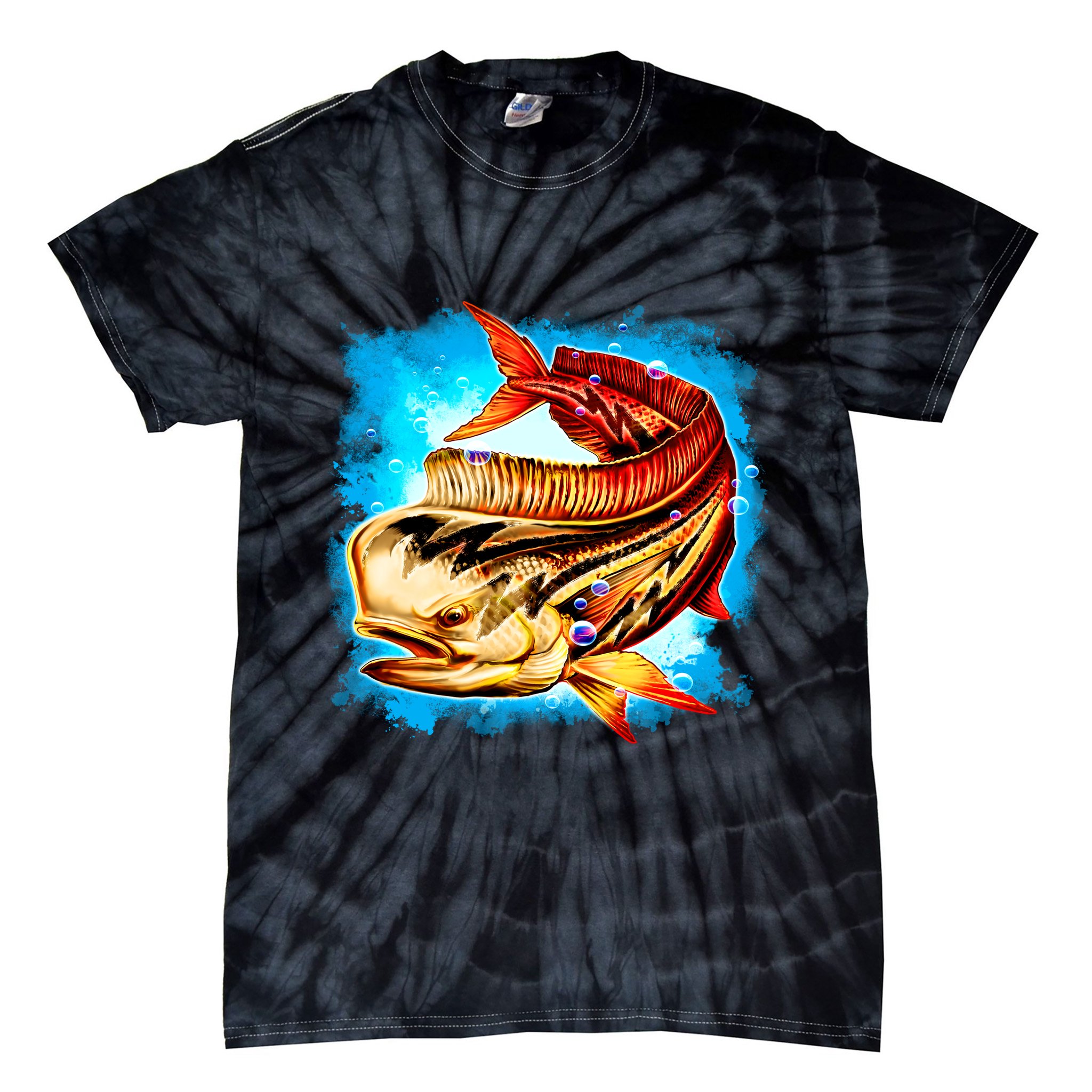Mahi Hot Rod Fish Tie-Dye T-Shirt