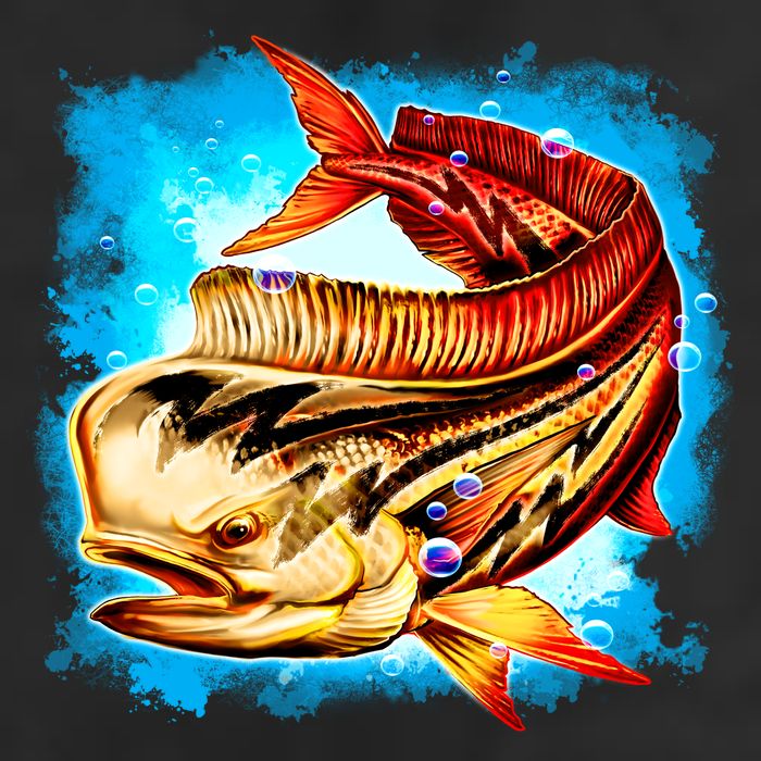 Mahi Hot Rod Fish Trucker Hat