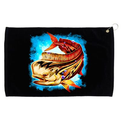 Mahi Hot Rod Fish Grommeted Golf Towel