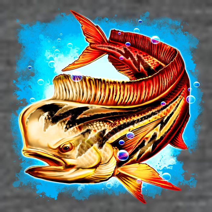 Mahi Hot Rod Fish Tall T-Shirt