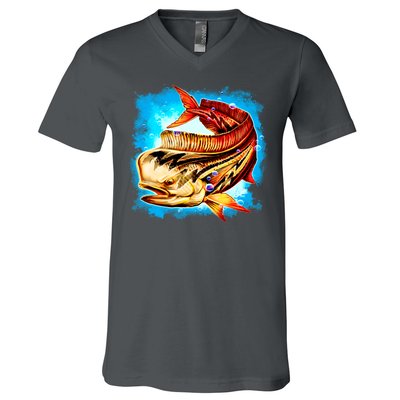 Mahi Hot Rod Fish V-Neck T-Shirt