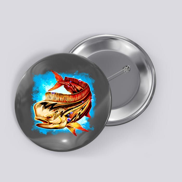 Mahi Hot Rod Fish Button