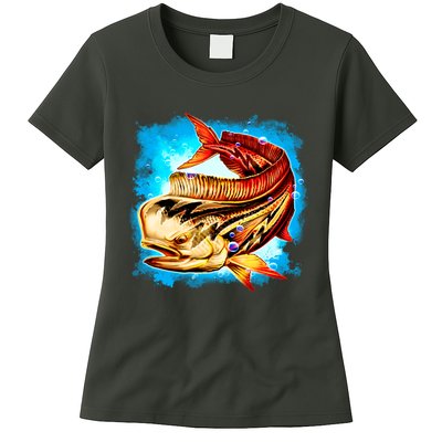 Mahi Hot Rod Fish Womens T-Shirt
