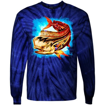 Mahi Hot Rod Fish Tie-Dye Long Sleeve Shirt