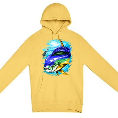 Mahi Mahi Fish Premium Pullover Hoodie