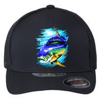 Mahi Mahi Fish Flexfit Unipanel Trucker Cap