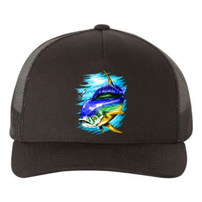 Mahi Mahi Fish Yupoong Adult 5-Panel Trucker Hat