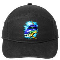 Mahi Mahi Fish 7-Panel Snapback Hat