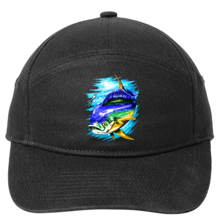 Mahi Mahi Fish 7-Panel Snapback Hat