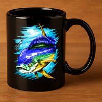 Mahi Mahi Fish 11oz C Handle Ceramic Mug