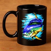 Mahi Mahi Fish 11oz C Handle Ceramic Mug