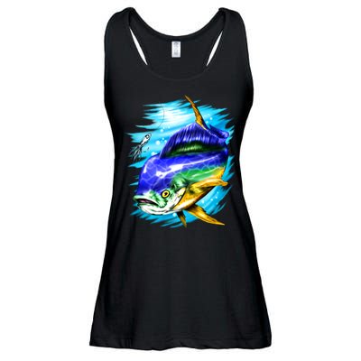 Mahi Mahi Fish Ladies Essential Flowy Tank