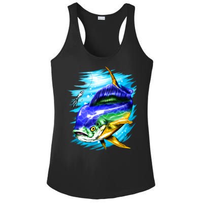 Mahi Mahi Fish Ladies PosiCharge Competitor Racerback Tank