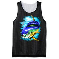 Mahi Mahi Fish Mesh Reversible Basketball Jersey Tank