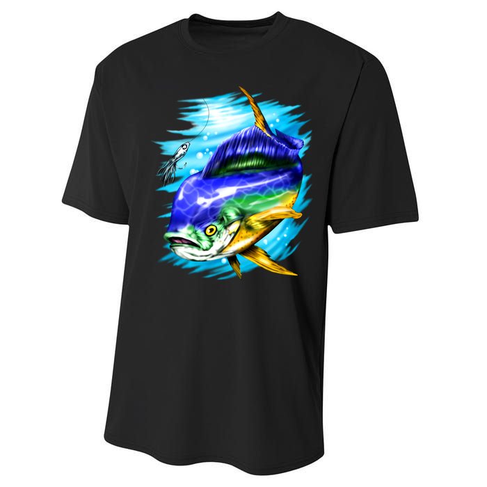 Mahi Mahi Fish Performance Sprint T-Shirt