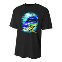 Mahi Mahi Fish Youth Performance Sprint T-Shirt