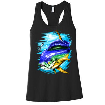 Mahi Mahi Fish Women's Racerback Tank