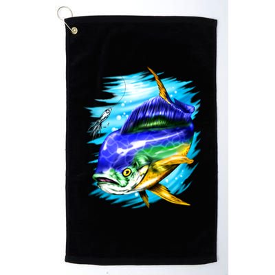 Mahi Mahi Fish Platinum Collection Golf Towel