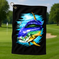 Mahi Mahi Fish Golf Towel