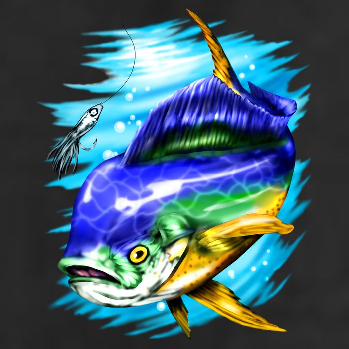 Mahi Mahi Fish Golf Towel