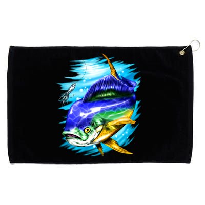 Mahi Mahi Fish Grommeted Golf Towel