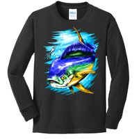 Mahi Mahi Fish Kids Long Sleeve Shirt