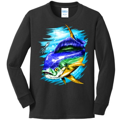 Mahi Mahi Fish Kids Long Sleeve Shirt